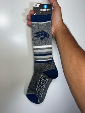 For Bare Feet Men's NFL 5 Star crew socks